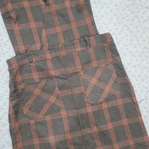 Plaid Korean Dress