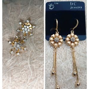 Set Of Two Golden Earrings 🤩🤩