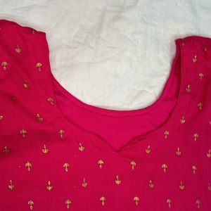 Rose Pink Colour Kurti