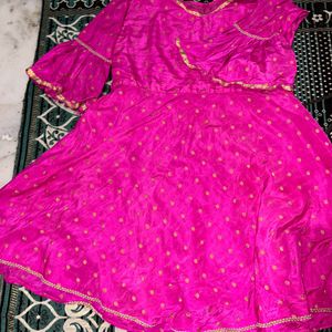 Pink Sharara With Short Frock Designer Outfits