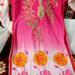 Beautyful Kurti Pink White 🤍💓