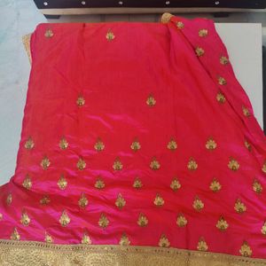 Shiny Pink Fency Saree