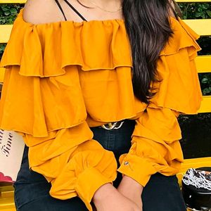 Yellow colour Beautiful top