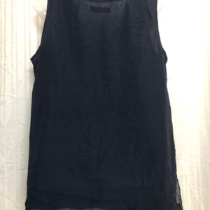 Sabela Mourella Blue Sleeveless Top