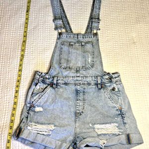 Denim Short Dungaree