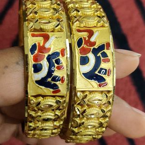 1 Gram Gold Plated Bangles Set Of 4