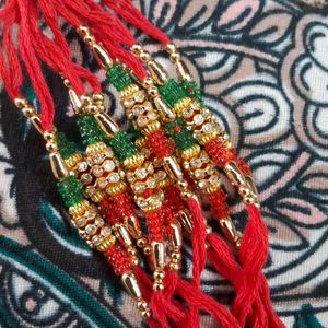 Thread  Rakhi  Set  Of  10 Pc