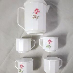 Vintage Classic Teapot Kettle Set Coffee Cup Jug 5