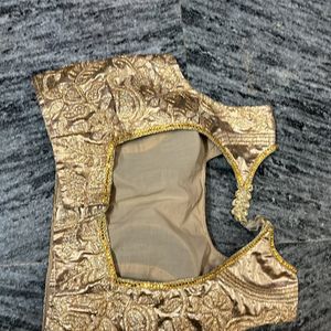 Golden Sleeveless Blouse