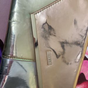 Chrome Metallic Colours Party Wear Clutch