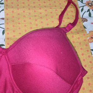 Hot 🔥 Pink 🩷 Padded Bra