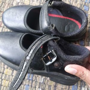 Super Orpat School Time Black Shoes