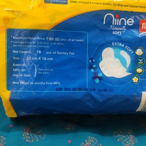 Nine Sanitary Pads