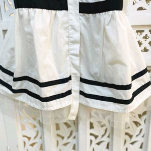 Pinterest Korean White & Black Top