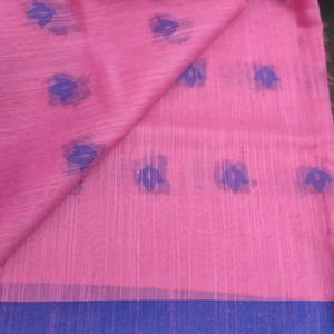 Cotton New Pink Saree