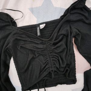 H&M Long Sleeve Crop Top