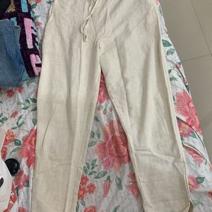 Brand New Beige Linen Pant