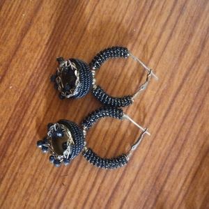 Black Jhumkas