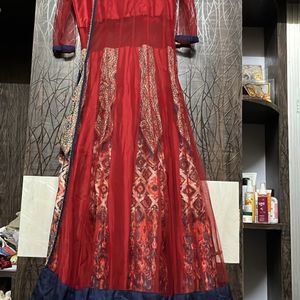 Elegant Maroon Ethnic Gown