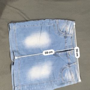 Blue Denim Jeans Skirt