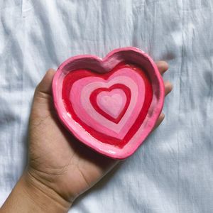 Handmade Heart Shaped Clay Trinkets