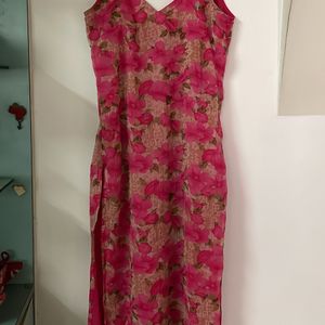 Chiffon Floral Crepe Kurta