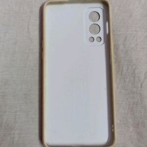 White Colour Oneplus Phone Cover