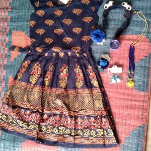 Baby Frock With Accessories