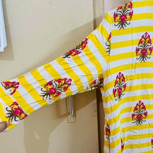 Yellow Motif Kurti🧡