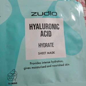 Zudio Niacinamide And Hyaluronic Acid Sheet Masks