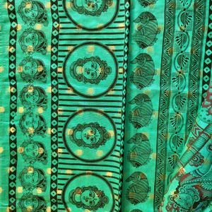 Chanderi Screen Printed Saree