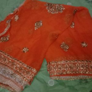 Orange Heavy Dupatta