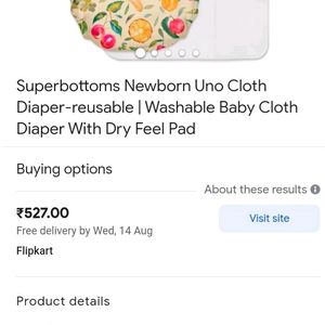 Superbottoms Diaper With Uno