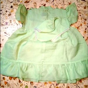 Brand New Green Colour Girls Kids Frock