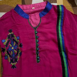 Pink Kurta For Women