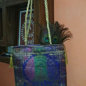 Traditional Saree Cloth Handbag