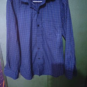 Blue Checked Shirt Lightly Used