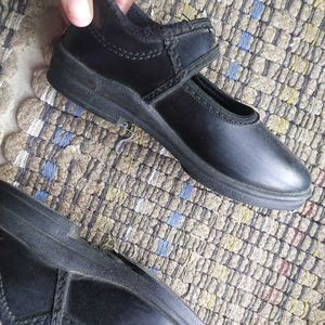 Super Orpat School Time Black Shoes