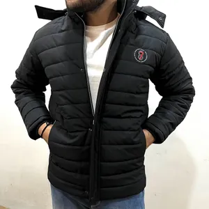 BRAND NEW MENS BLACK JACKET WITH HOODIE