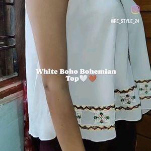 White Bohemian Top