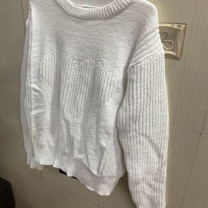 ZARA White Sweater