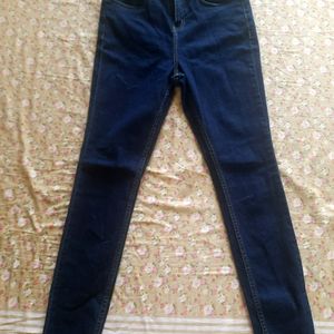 High Waist Jeans-dark Blue