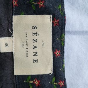 Sezane Floral Skirt