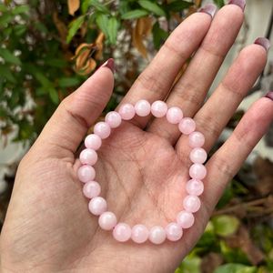 Real Rose Quartz Bracelet