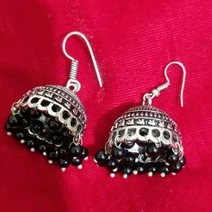 Oxidised Jhumka