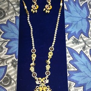 Jewellery Set (1 Gram Gold) And Bridal Blouse