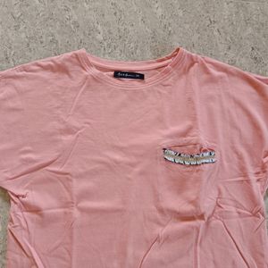 Mast & Harbour Peach T Shirt