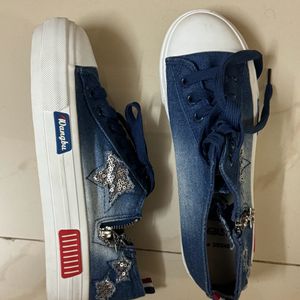 New denim Platform Shoes