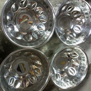 Four Stainless-steel Bowls