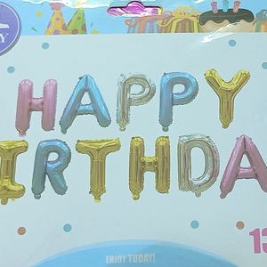 Metallic Multi Colour Birthday Foil Balloon Set